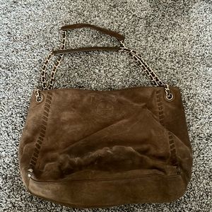 Tory Burch Suede adjustable Chain Strap